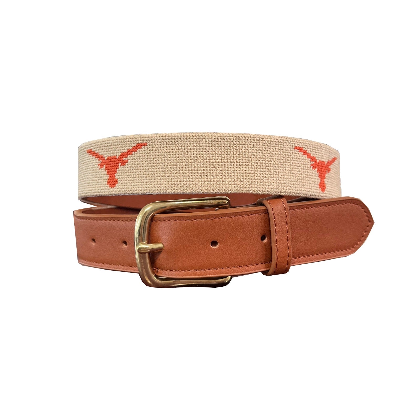 Texas Longhorns Needlepoint Belt