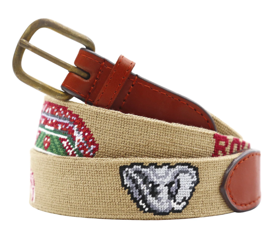 alabama belt, roll tide belt, crimson tide needlepoint belt, sec belt, college football belt, alabama game day, bama fans, rammer jammer belt, bryant denny stadium, alumni gift, mens needlepoint belt, womens needlepoint belt, leather needlepoint belt, southern style belt, collegiate accessories, tailgate outfit, graduation gift, gift for dad, gift for boyfriend, christmas gift for him, rowdy rebs
