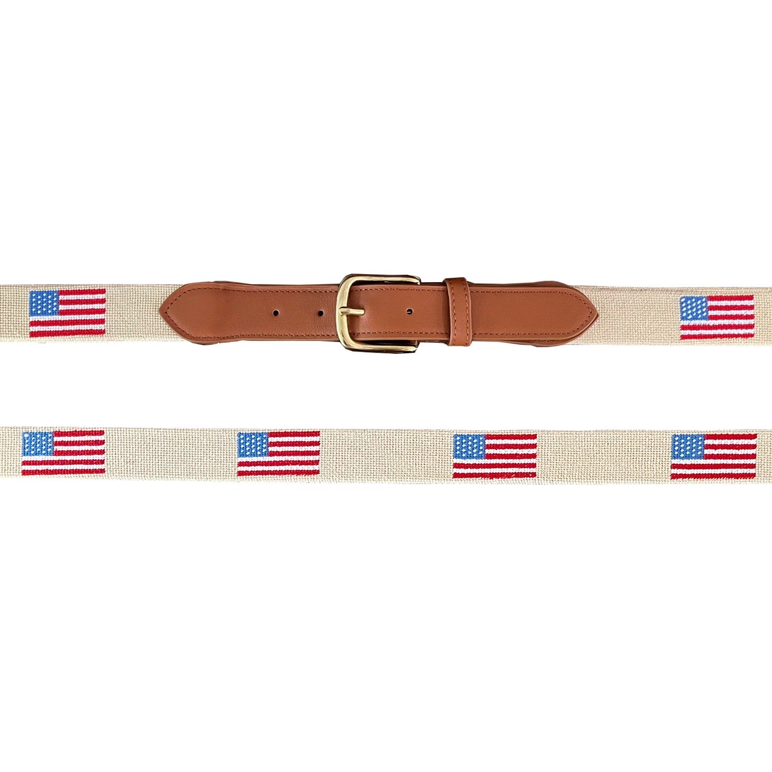 American Flag Needlepoint Belt (Classic)