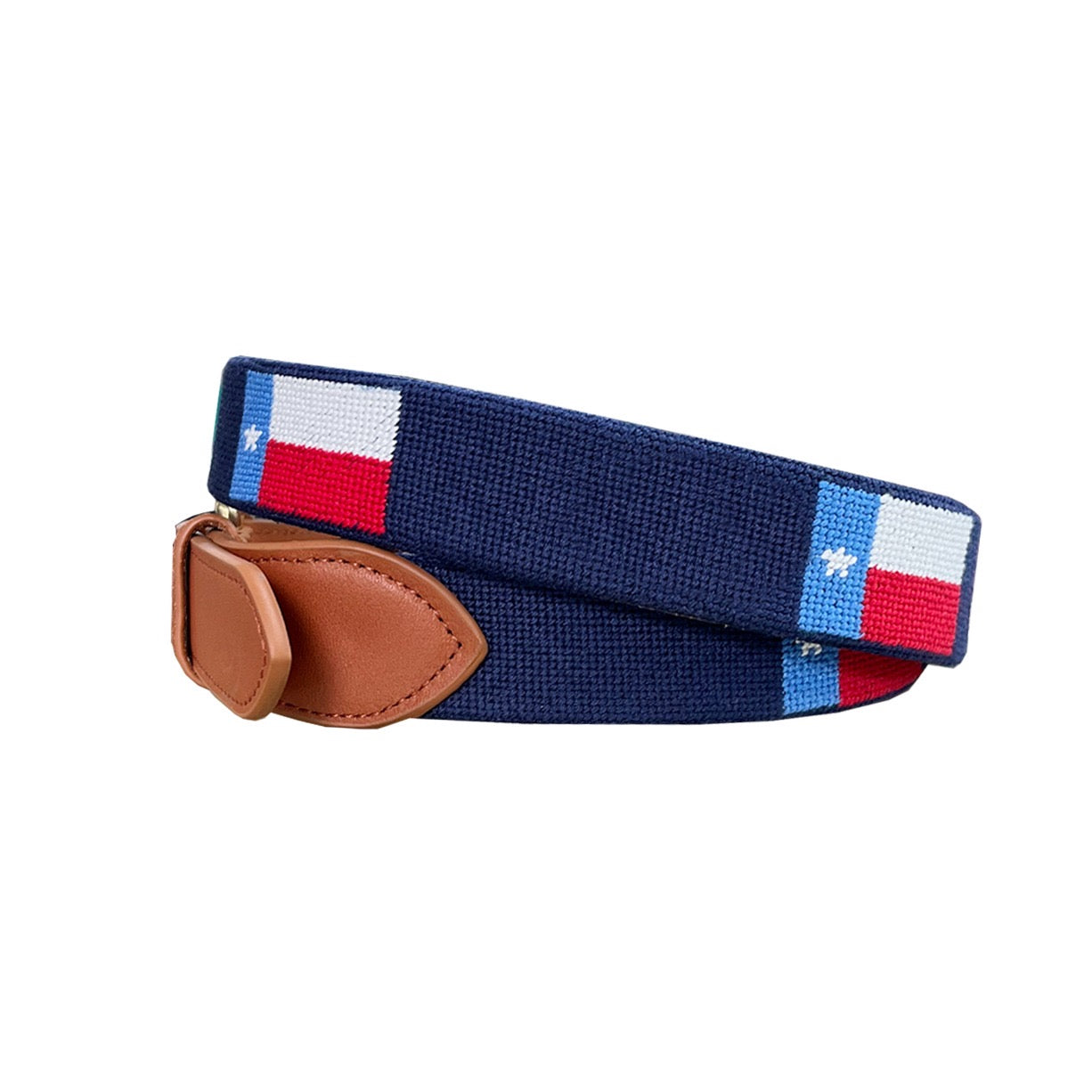 Texas Flag Needlepoint Belt (Navy)