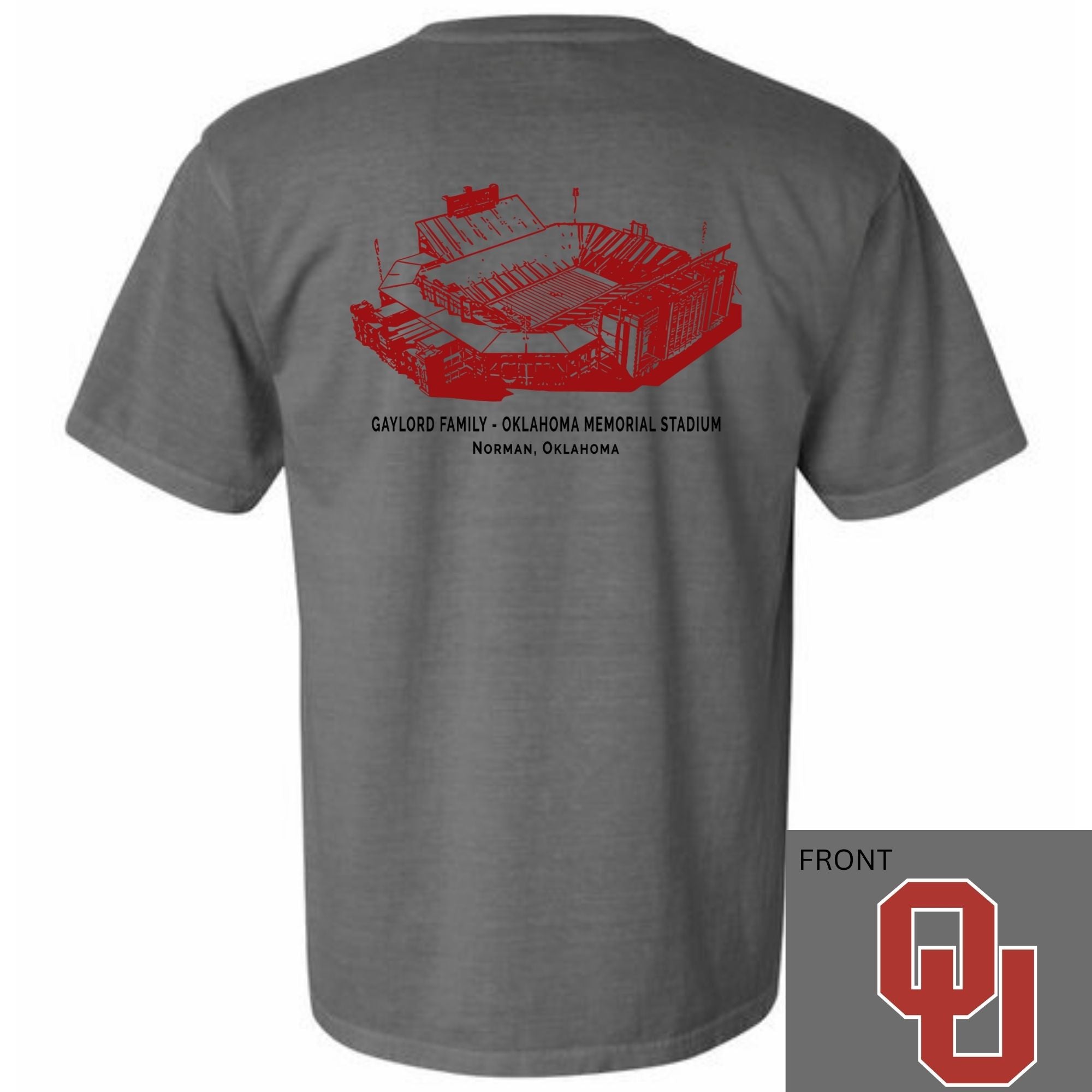 Gaylord Family - OKLAHOMA MEMORIAL STADIUM NORMAN OKLAHOMA _OU_stadium-grey grey 