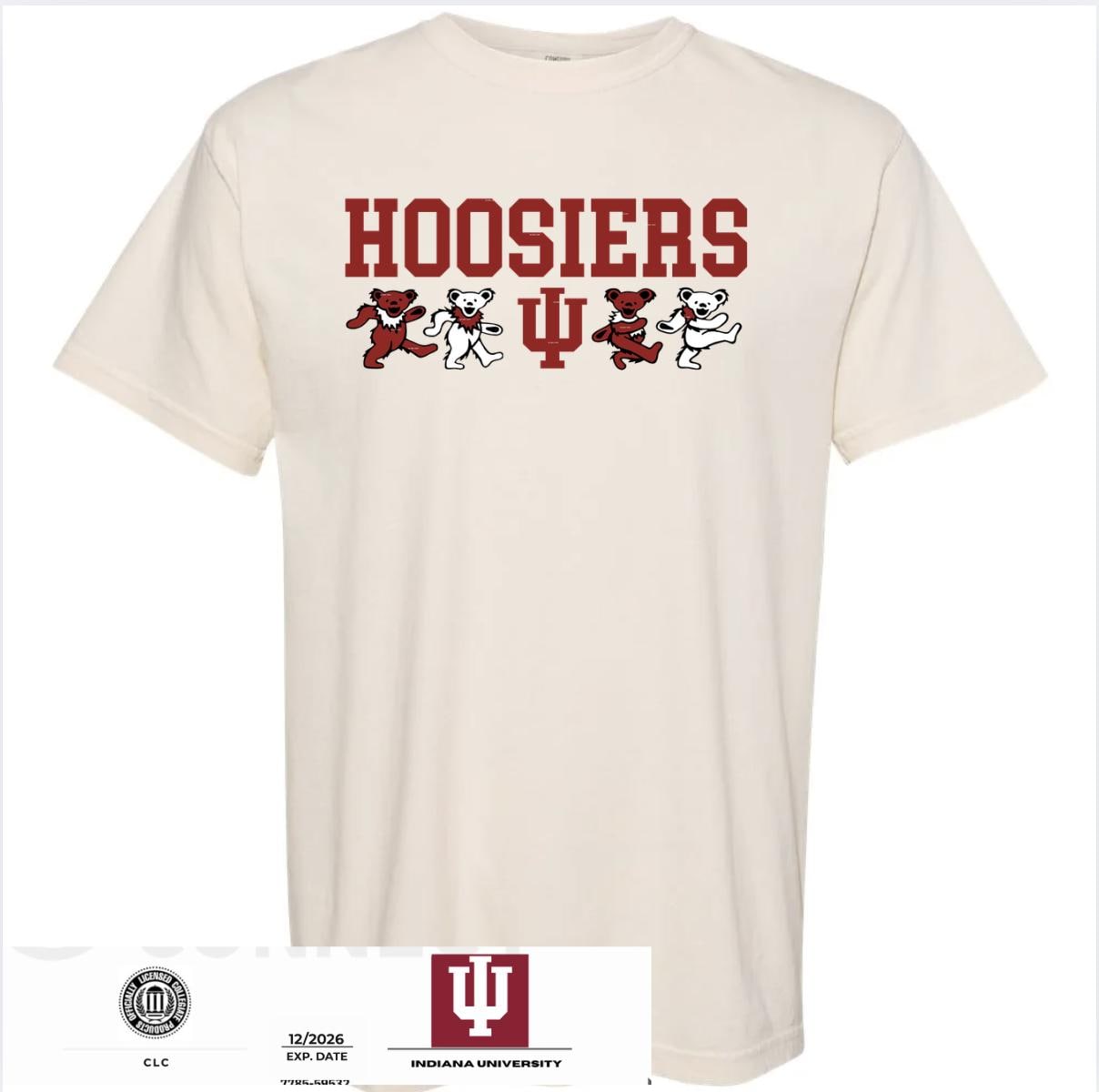 Indiana Hoosiers Vintage Dancing Bears Shirt | IU Hoosiers Tee | Retro Game Day Shirt | Licensed Indiana University Apparel