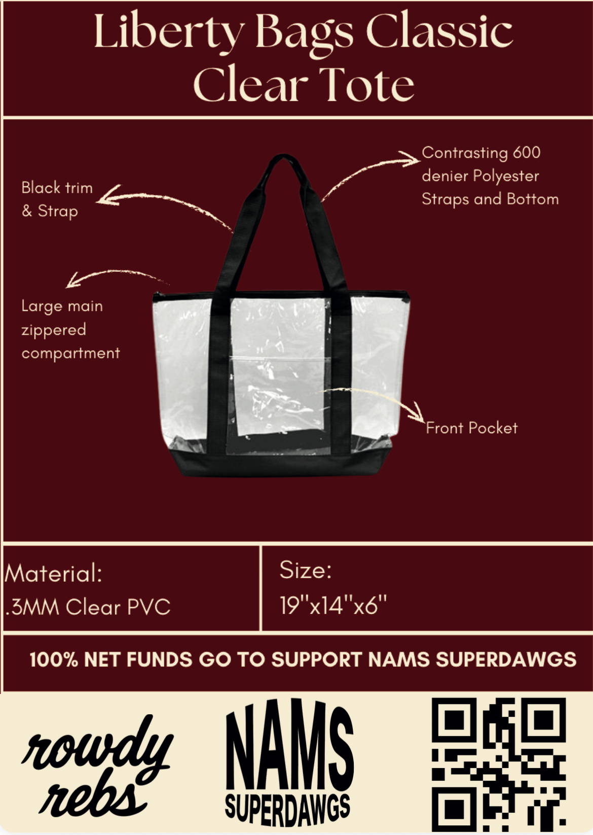 Liberty Bags Clear Tote