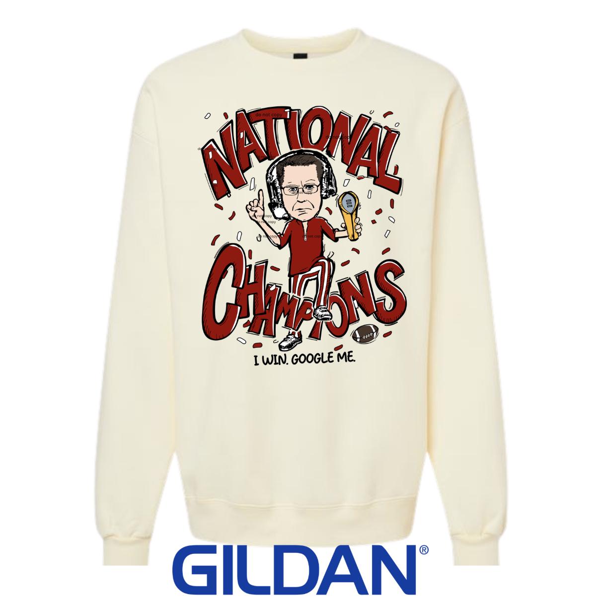 Indiana Hoosiers 2025 National Champions Sweatshirt | Coach Cignetti IU Football