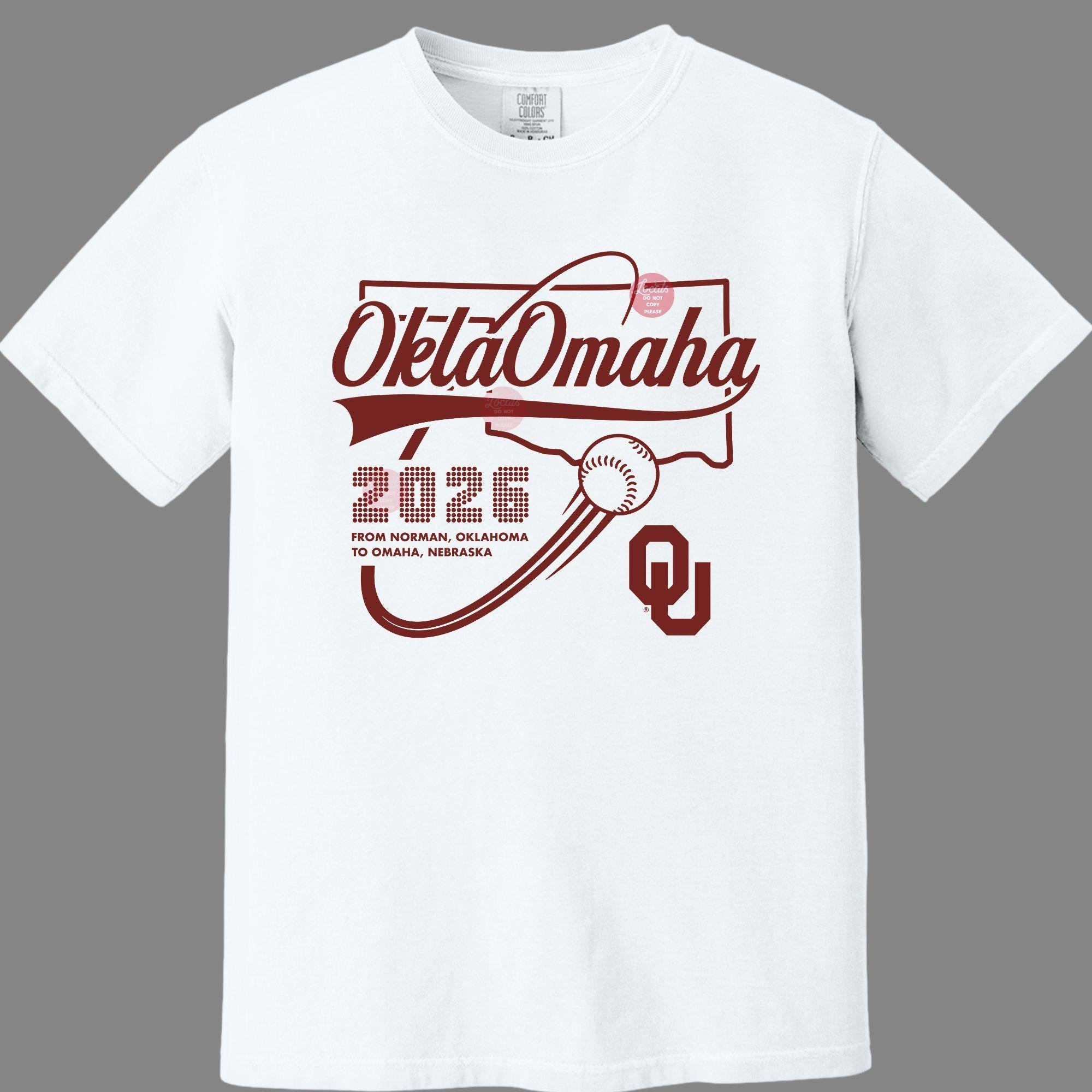 Oklahoma Sooners 2026 College World Series Comfort Colors Tee
