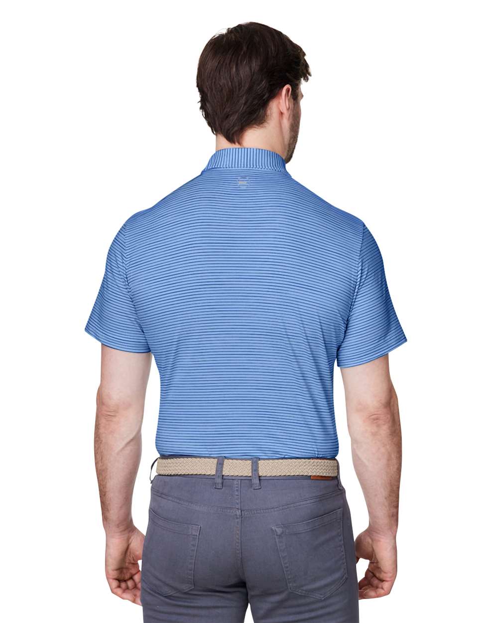 Men's Bradley Stripe Sankaty Polo -  Maui Blue