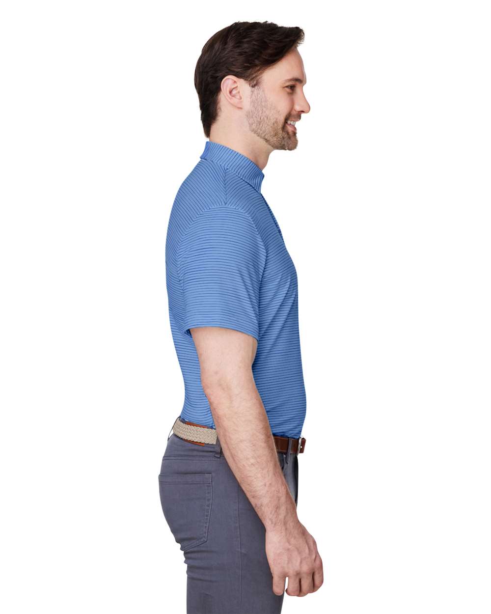 Men's Bradley Stripe Sankaty Polo -  Maui Blue